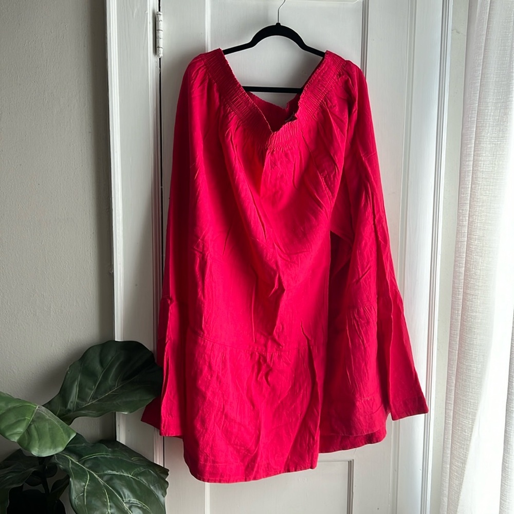 Abercrombie Pink Linen Skirt